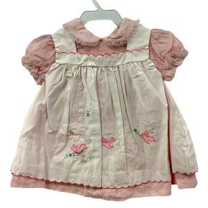Baby Togs | Dresses | Vintage Baby Togs Dress Size 69 Months Pink White ...